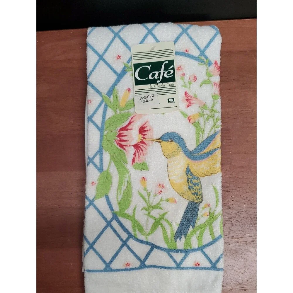 Cafe by Charles Craft Hummingbird Decorative Kitchen Towel
